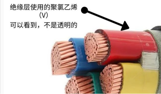 VV電纜，絕緣不透明